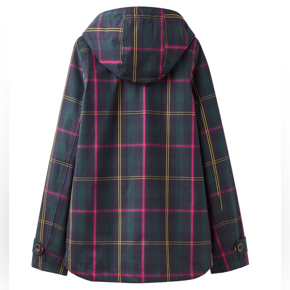 Joules Right as Rain Print Waterproof Hooded Jacket - Picture 4 of 10